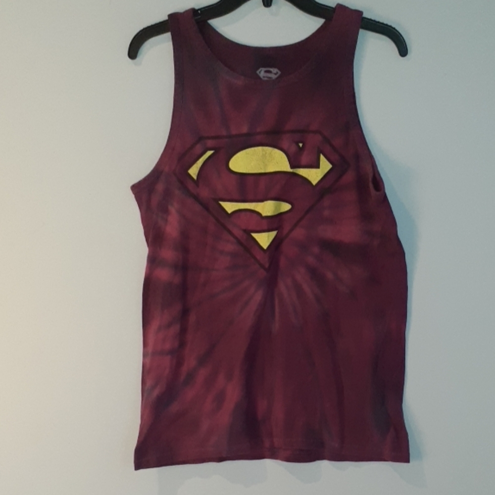 Superman Tank TieDye Size S